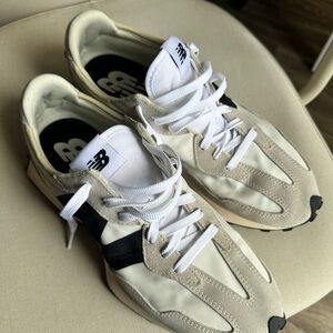 New Balance Cream and White 327 Sneakers MEN Size 11